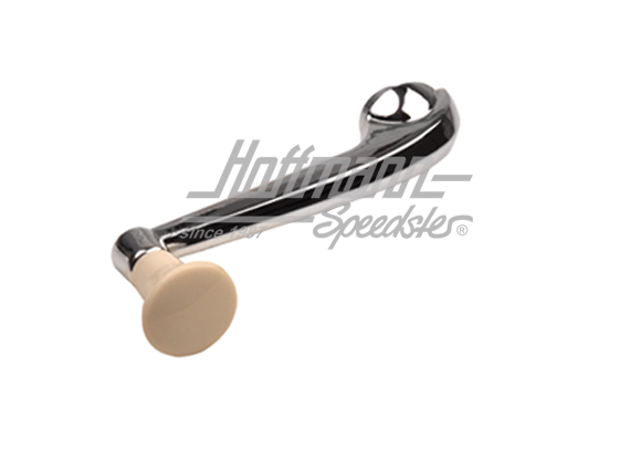 Window winder, chromed/ivory colour, -7.67                                                          