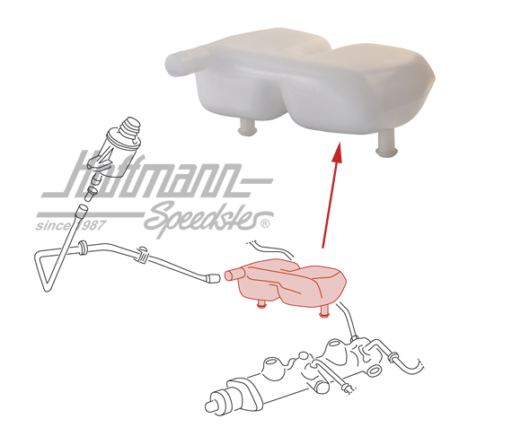 Brake-fluid reservoir, Bus T2, 8.72-7.79 | 211 611 313 K | 090-3040-04