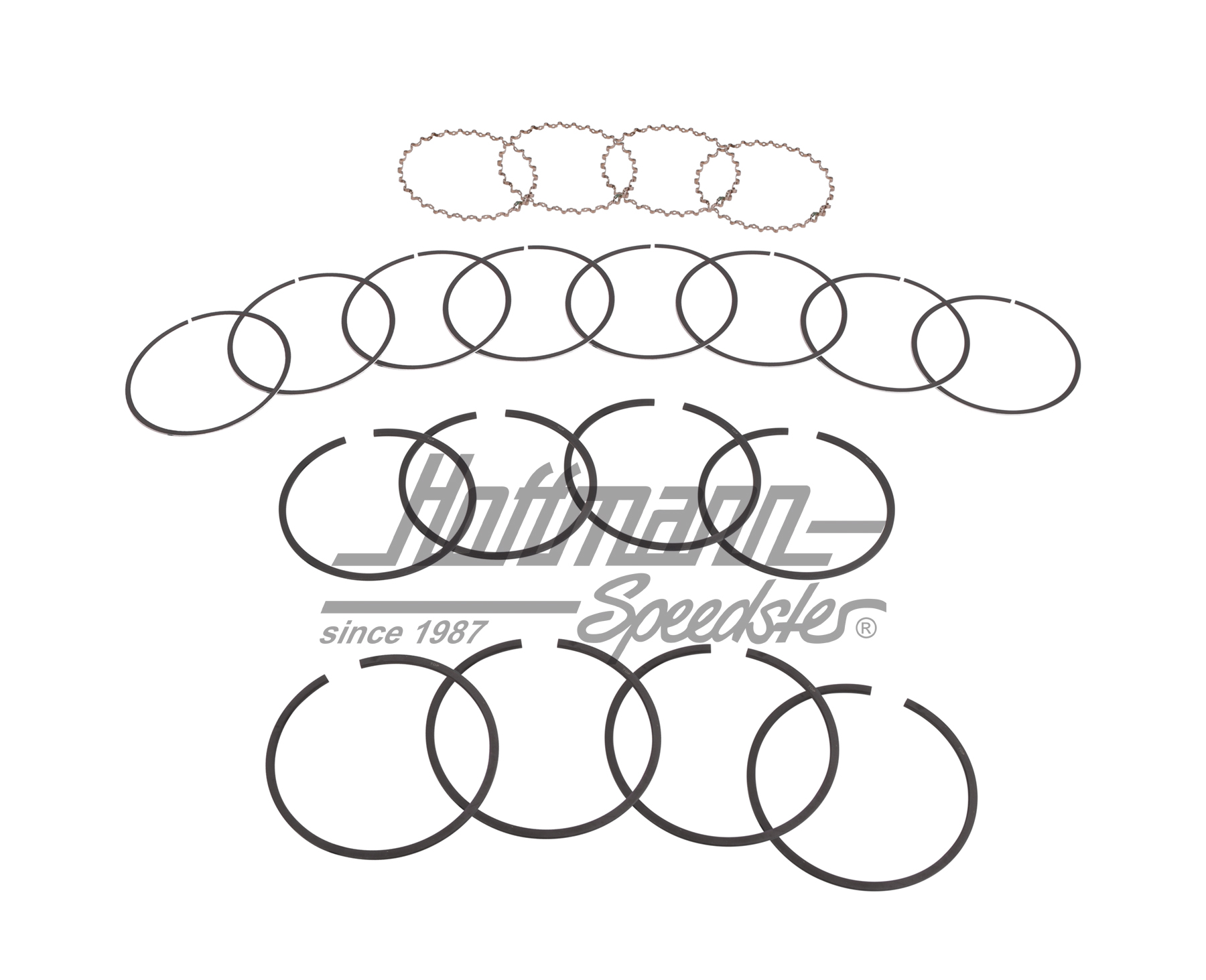 Piston rings, 93mm, 1.8, for 4 pistons | 021 198 175 AD | 092-0638-04