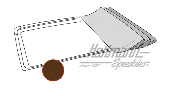Folding roof cover, Golf 2, Sonnenland, brown | --------- | 208-5582-70
