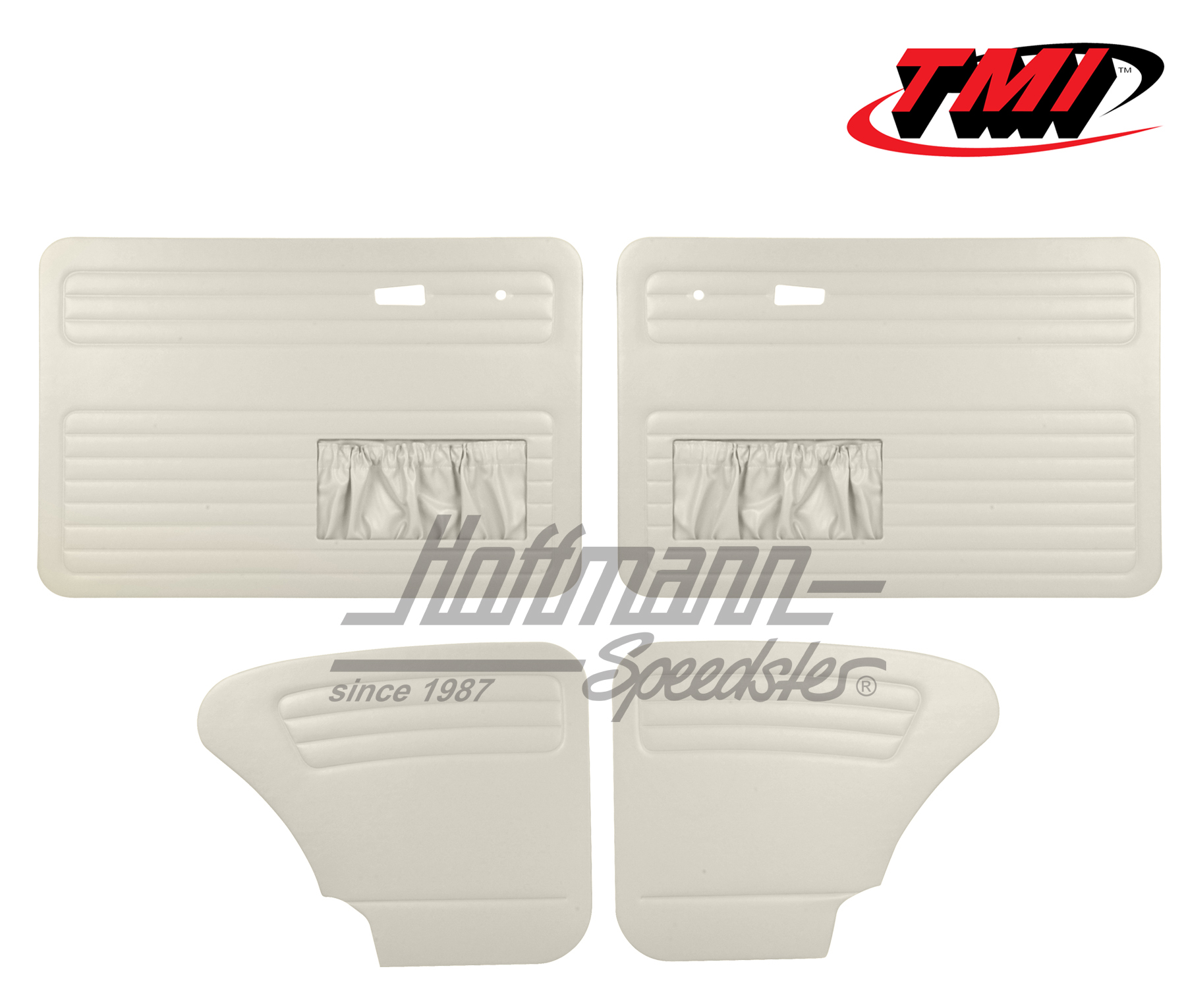 Door panels, Beetle Sedan, 8.66-, white | 10-1129-20 | 055-7520