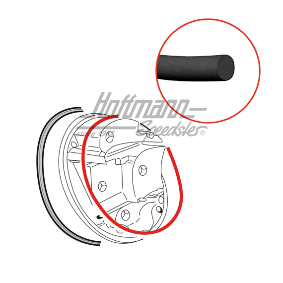 Seal, support / tail-light lens                                                                     