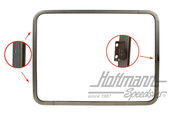 Frame, pop-out window, lateral, bare | 221 847 105 A | 089-3840