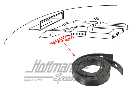 Seal, cover plate, fresh air box | 211 817 759 | 089-1412-22