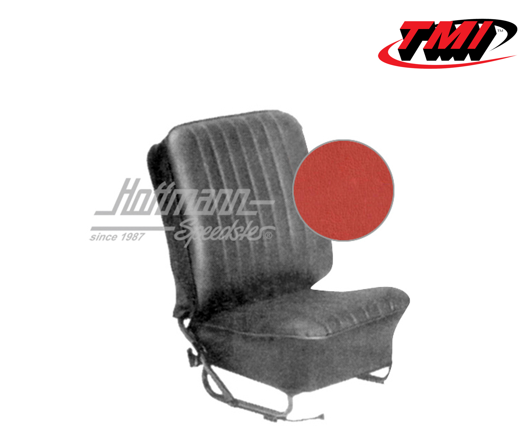 Seat upholstery, Sedan, 8.57-7.64, Classic, brick red | 43-1123-23-23-15W | 055-5617