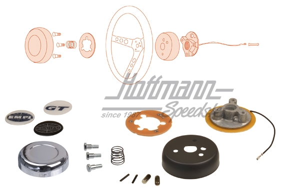 Steering-wheel hub (adapter), Empi, 74-86 | --- --- --- | 020-3288-14