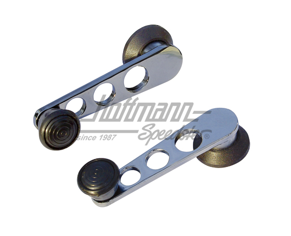 Window winders, chromed / black, -7.66 | --- --- --- | 010-3107