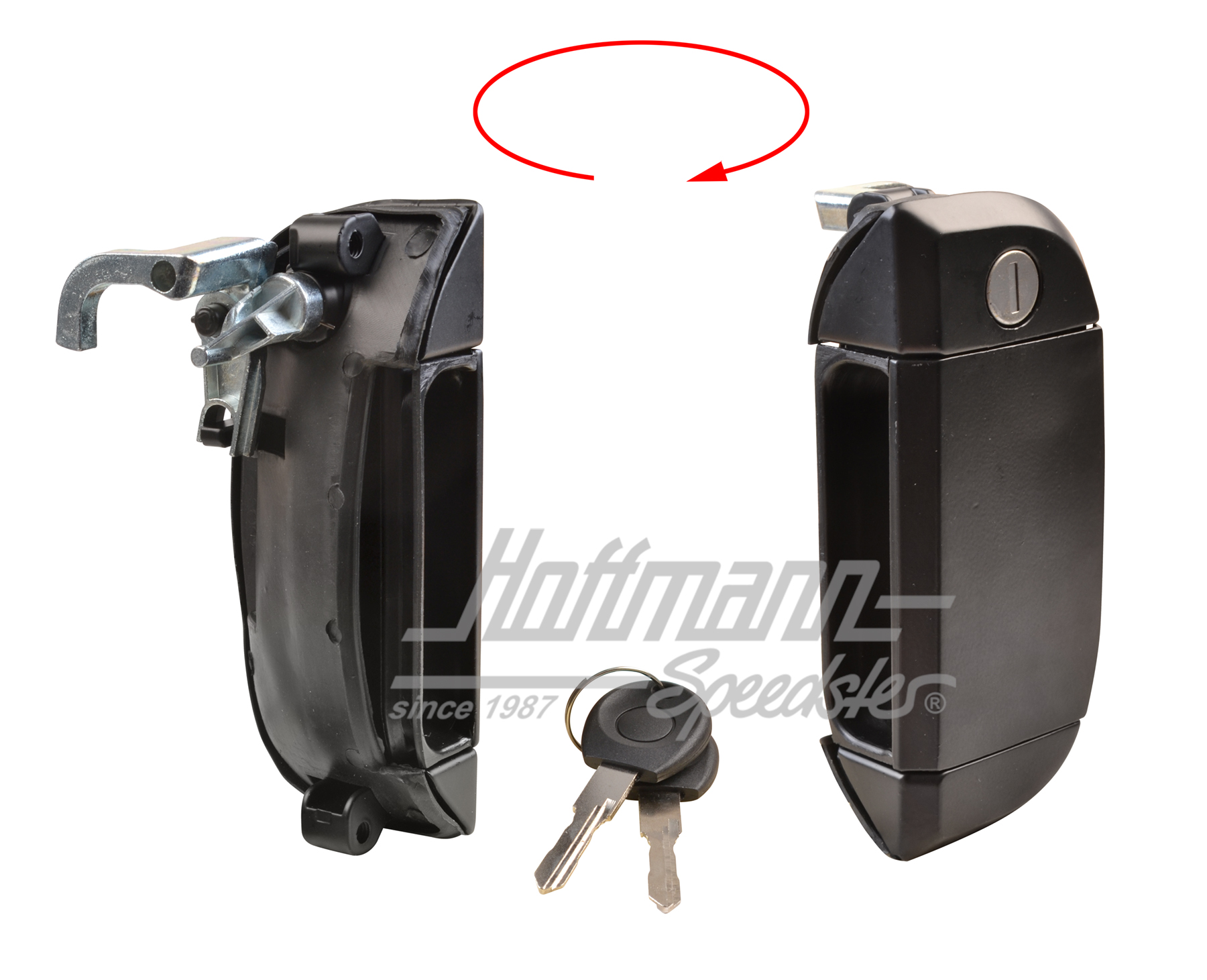 Door handle, front, Bus T4, right | 701 837 206 | 408-1004-02