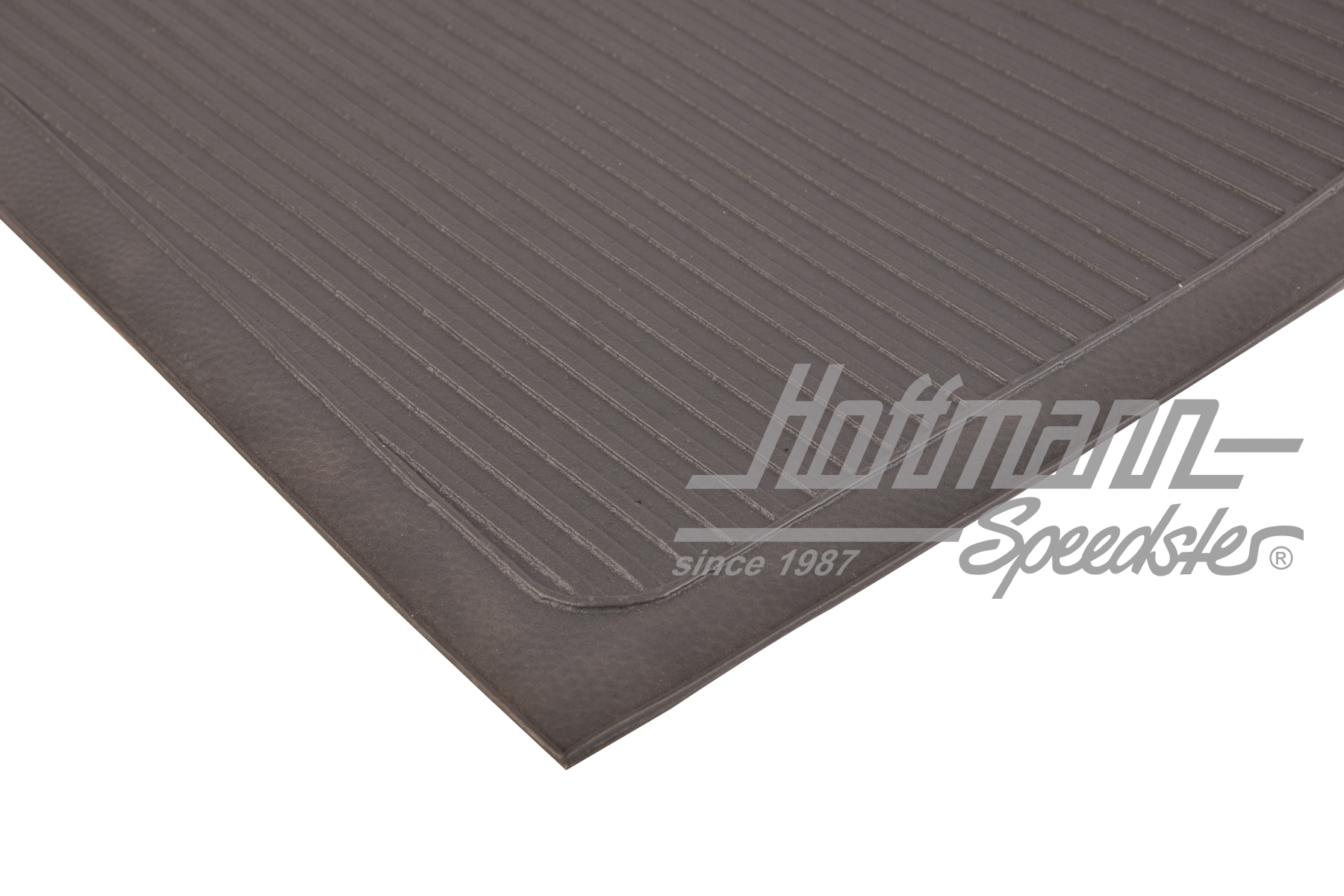 Rubber covering, floor panel, front, grey                                                           