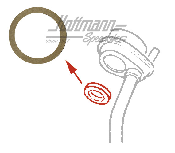 Gasket, oil filler tube, standard                                                                   