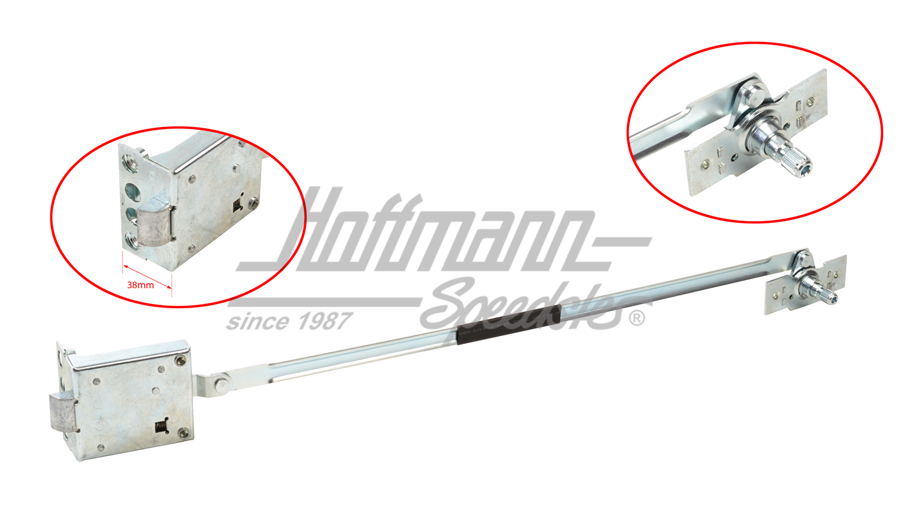 Door lock set, Bus T1, -12.60, right | 211 837 016 B Satz | 089-5048-22