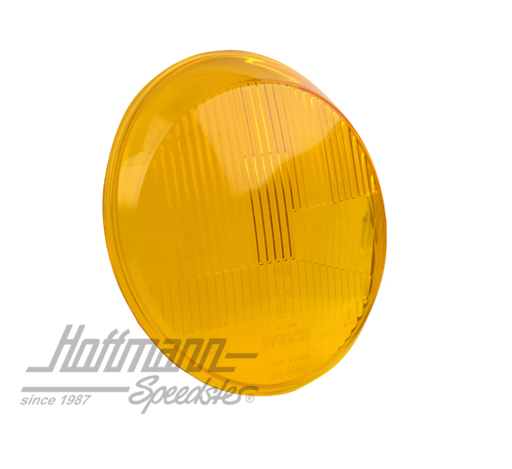 Headlight glass, 911, H4, 69-72, Bosch, yellow | 1305 614 010G | 580-1940-09