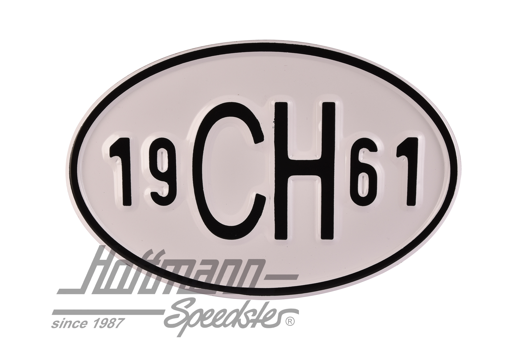 Nationality plate "CH", alu, with year 1961 |  | 020-2401-61
