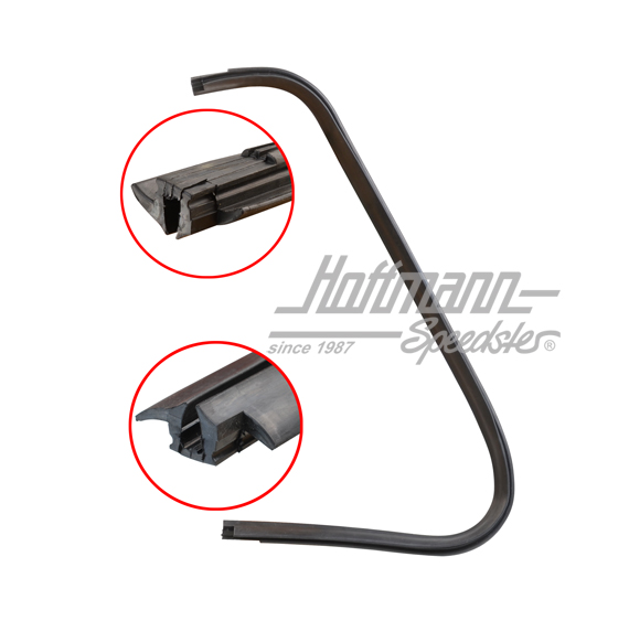 Vent-window seal, static, left | 211 837 625 A | 090-6164-01