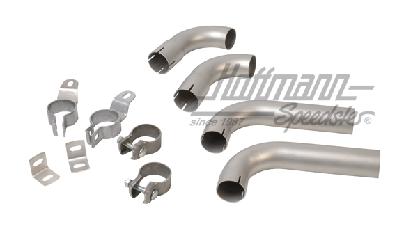 Tailpipe kit, stainless steel, 356 B (T6), C                                                        
