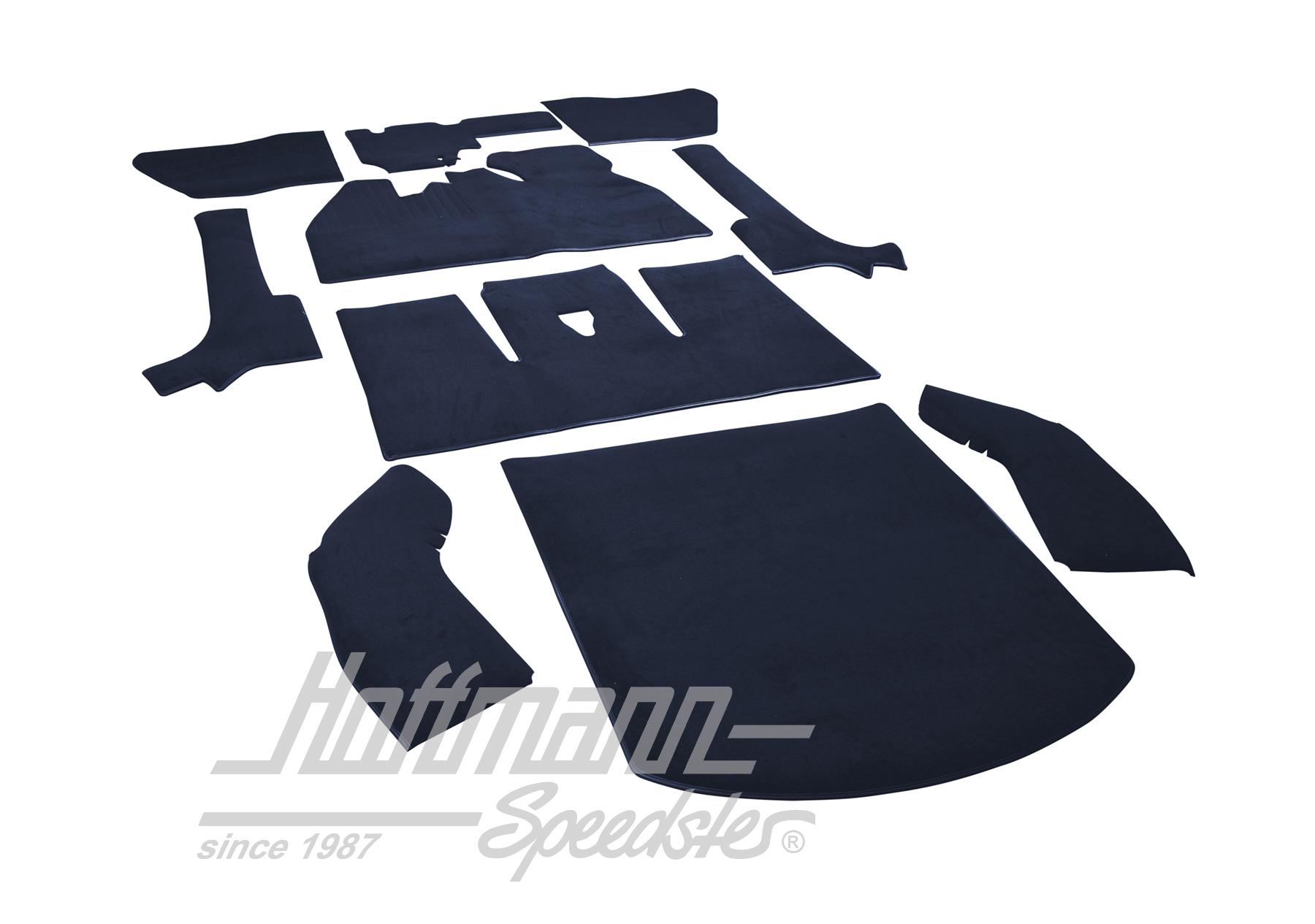 Carpet kit, Beetle Convertible, 8.66-7.70, blue                                                     