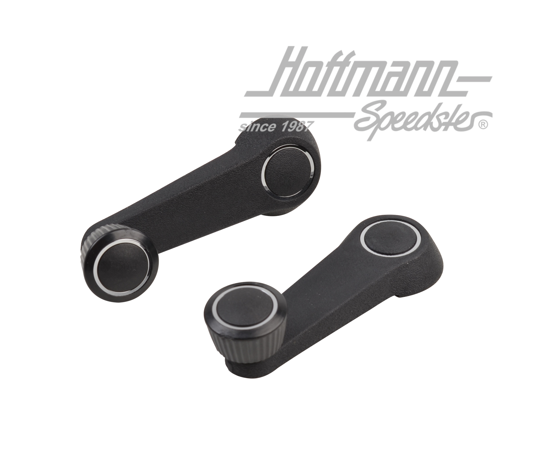 Window winder, standard, black/chromed | 321 837 581 A 01C | 020-2371-03