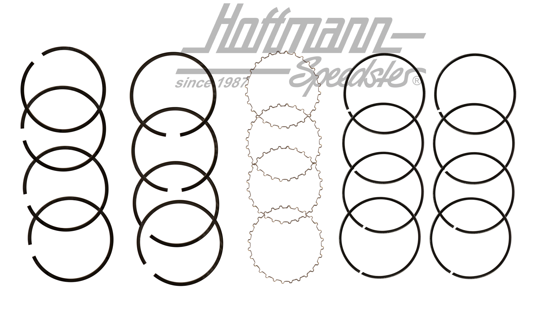 Piston rings, 94mm, 1.9-2.0, for 4 pistons | 029 198 175 | 092-0640-02