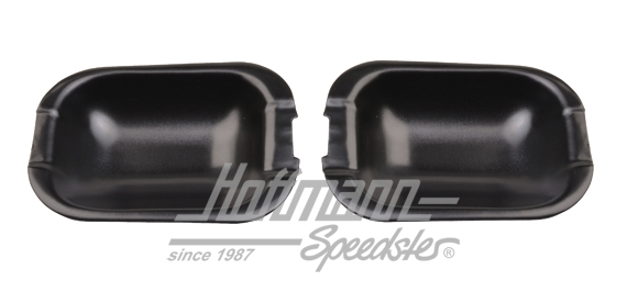 Door handle guards, aluminium, black, Polo 10.81- | 50025 | 200-6639