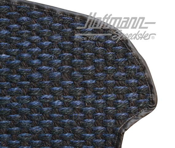 Floor mat, coco, .55-.59, blue/black                                                                