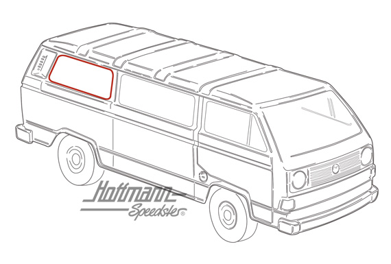 Side window seal, rear, left/right, without groove | 253 845 341 | 350-5405