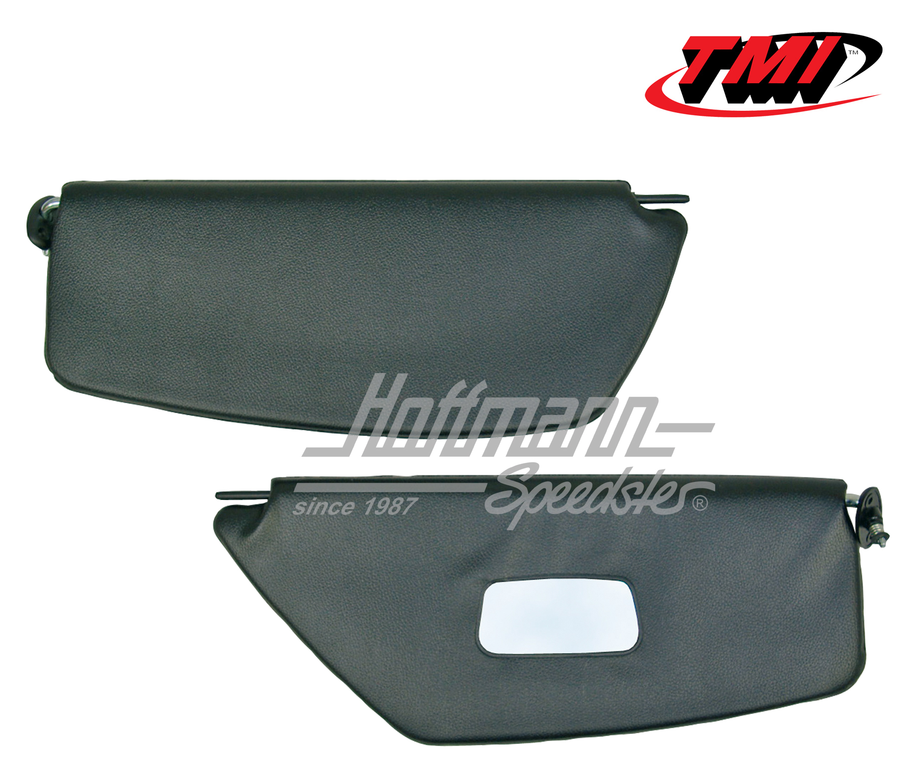 Sun visors, black, with mirror, Sedan, 65-67 | 21-1023-211 | 055-7354-10