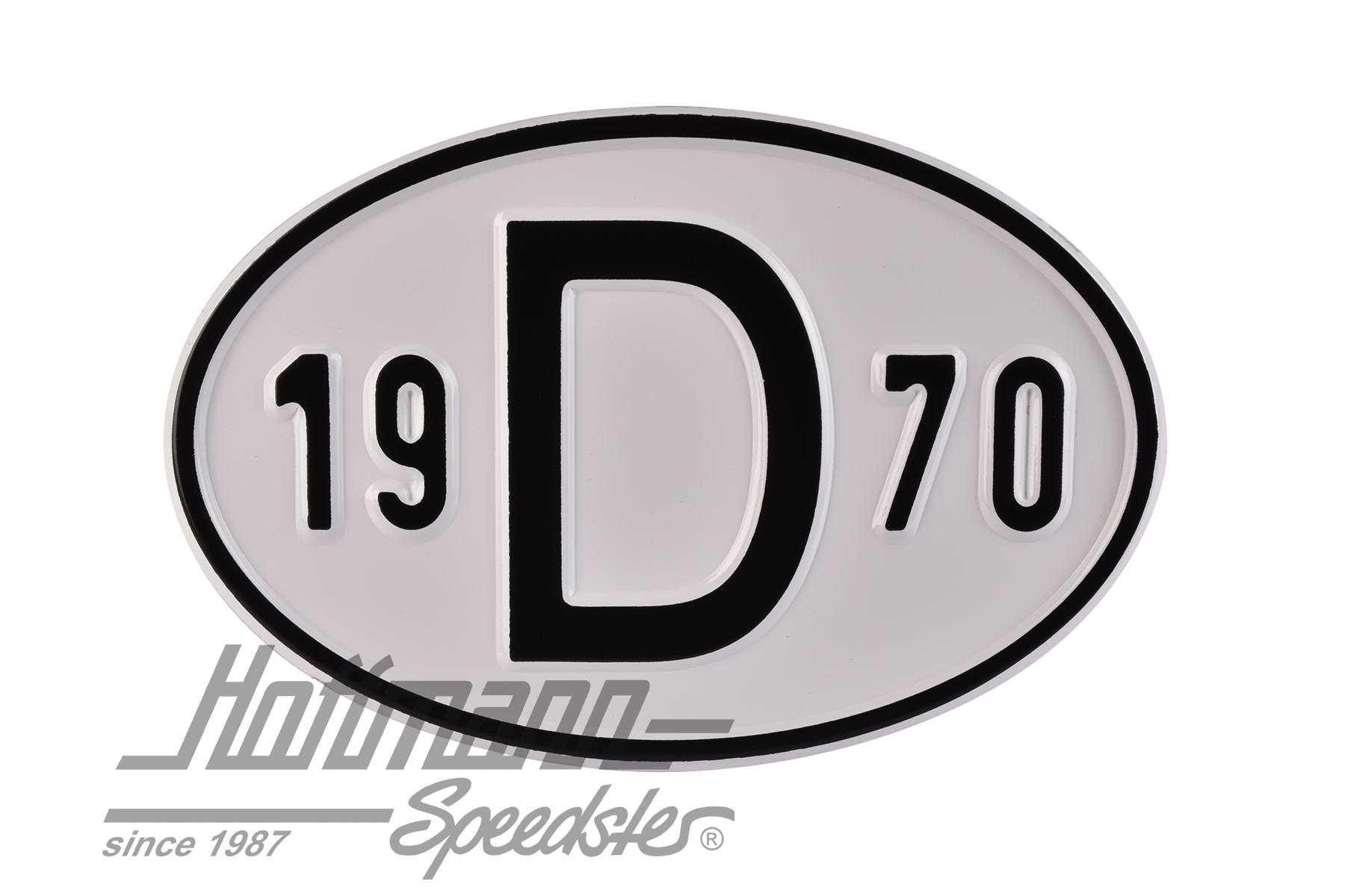 Nationality plate "D", alu, with year 1970 |  | 020-2396-70