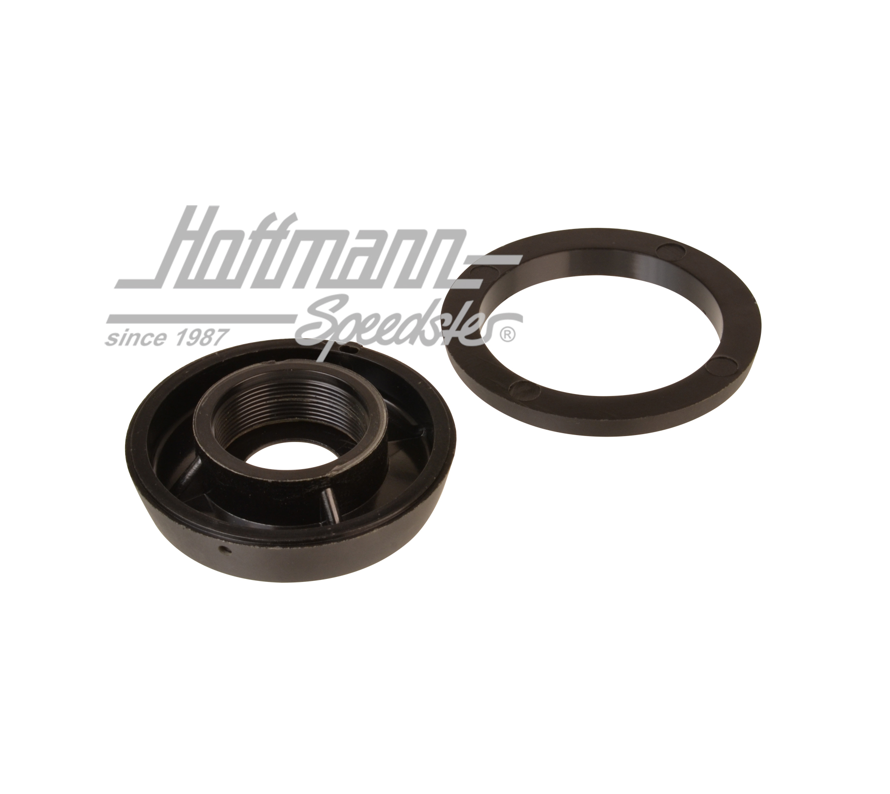 Ignition-lock cover plate, 67-73, black                                                             