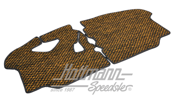Floor mat, coco, .72-.79, yellow/black | ZVW 2BUS DYL | 098-0040-46