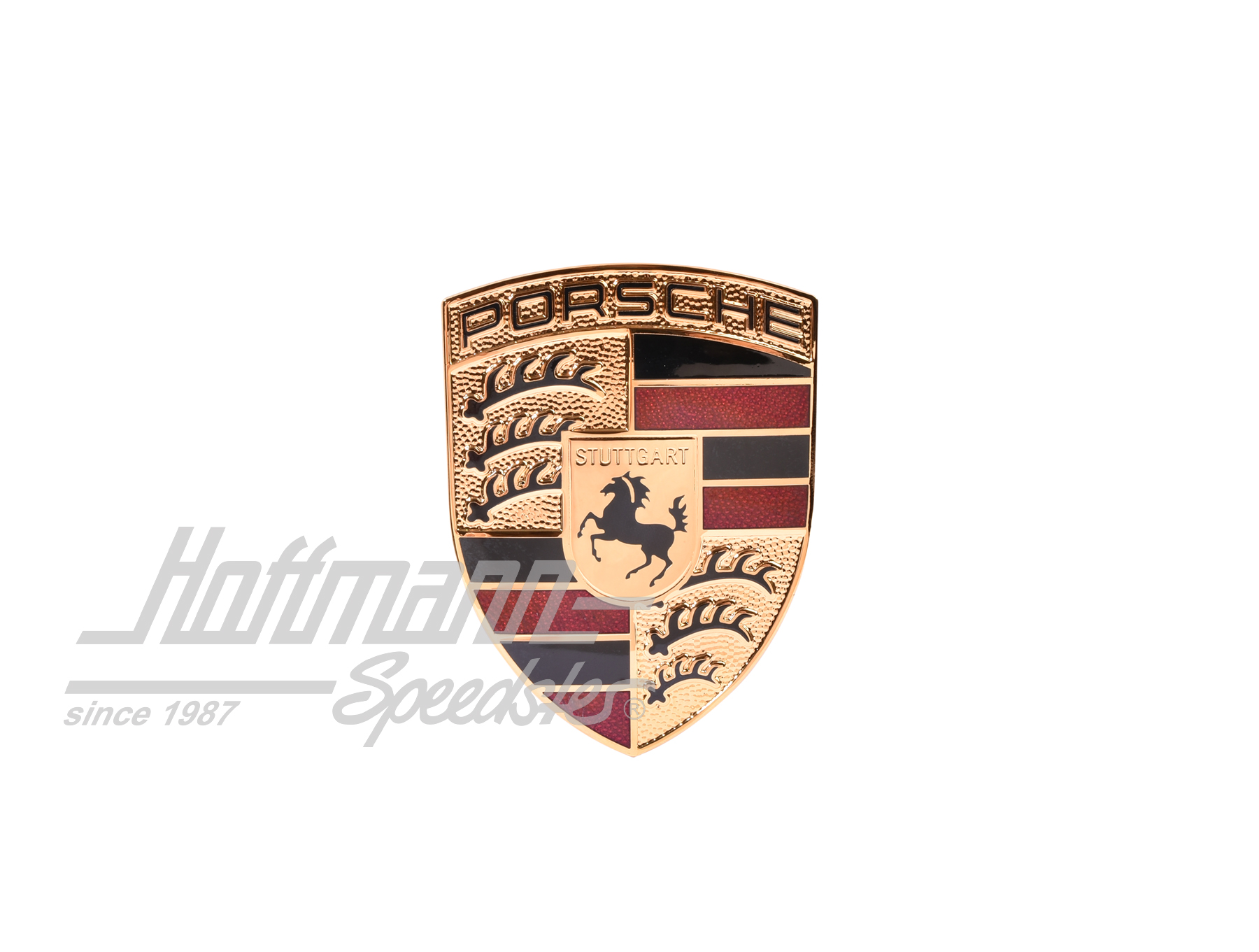 Front hood emblem 911, 66-94, red, NOPS | 901 559 210 20 | 580-0900