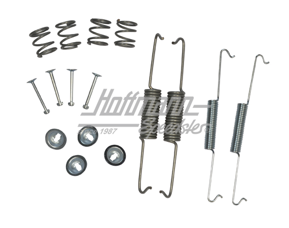 Attachment kit, brake shoes, front, 10.57-7.64 | 113 698 070 | 020-4049-02