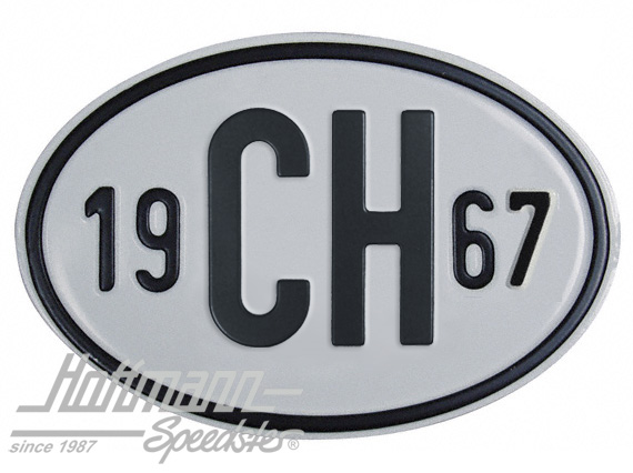 Nationality plate "CH", alu, with year 1967 |  | 020-2401-67