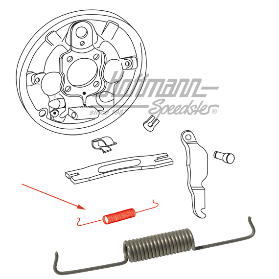 Spring, big, front axle | 113 609 301 B | 020-4073