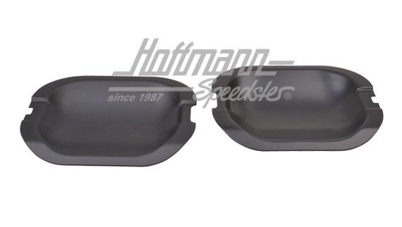 Door handle guards, aluminium, black, Golf 3, 2-doors | 50031 | 200-6651