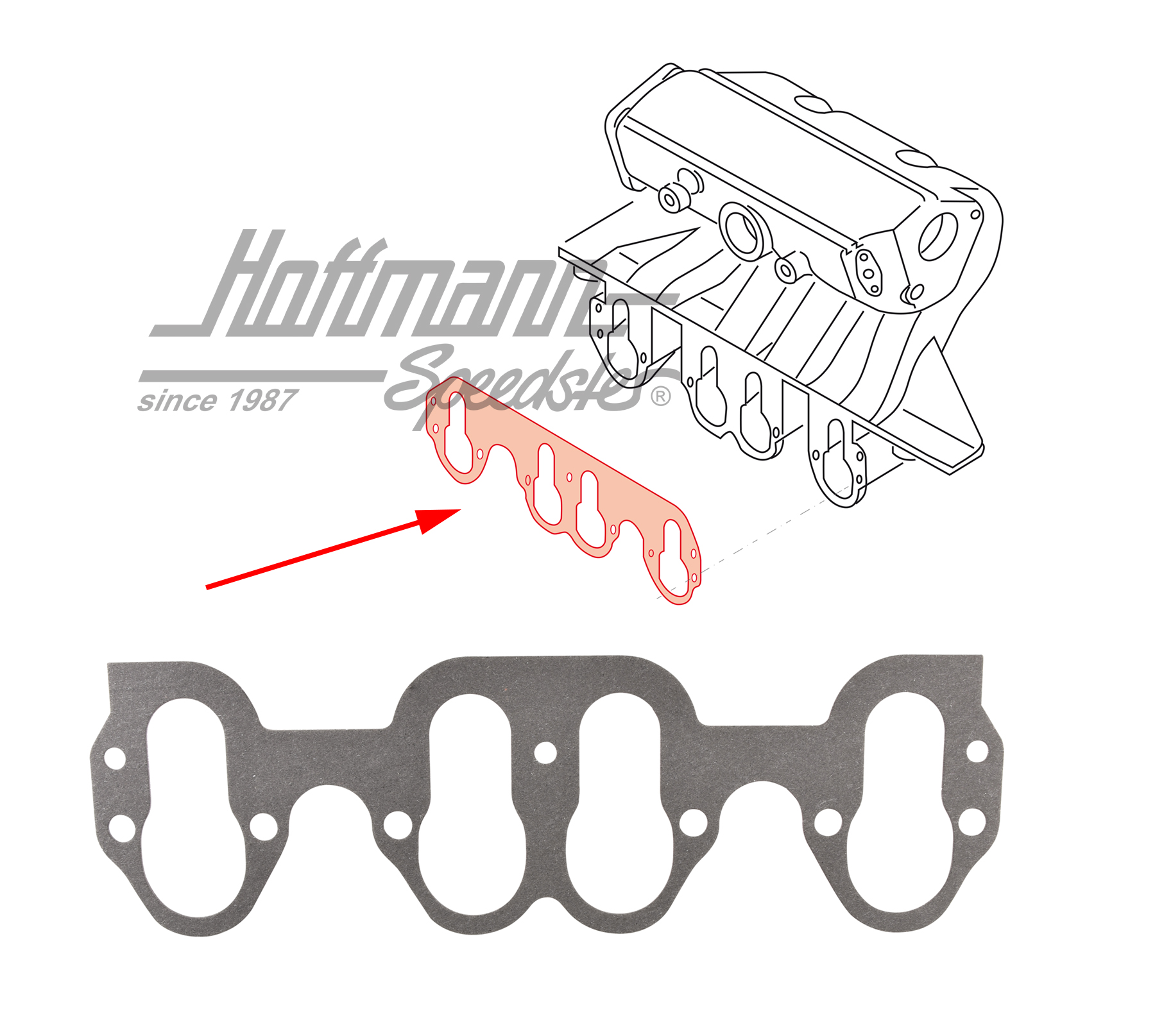 Seal, suction pipe, 2.0, gasoline engin | 048 129 717 A | 401-1120