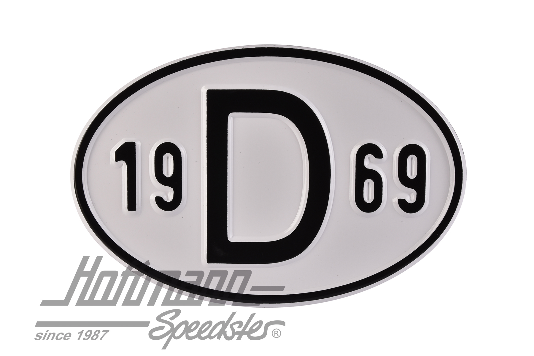 Nationality plate "D", alu, with year 1969 |  | 020-2396-69