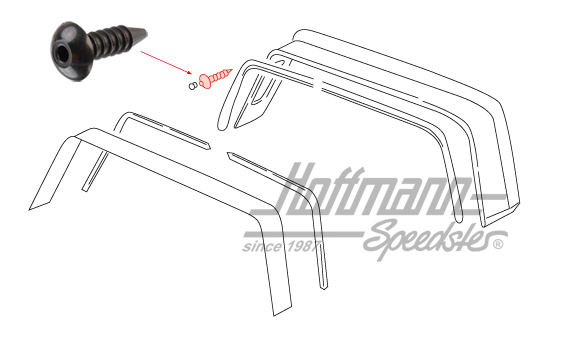 Plug, seal Targa bow, 74-98                                                                         