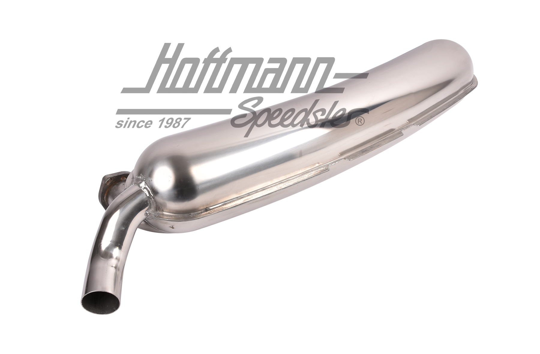 Exhaust, stainless steel, 1x60mm, 75-89                                                             