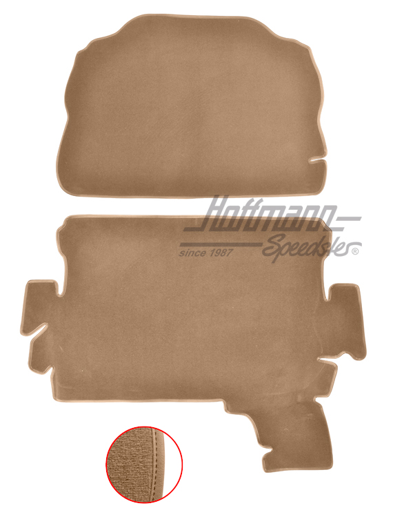 Trunk carpet kit, 1303, beige |  | 026-6625