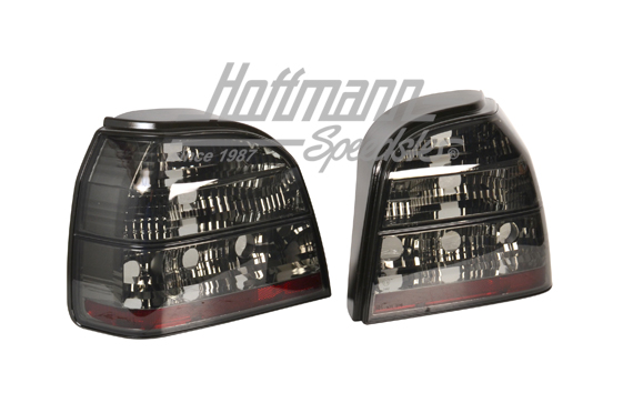 Tail lights, Golf 3, black/clear                                                                    