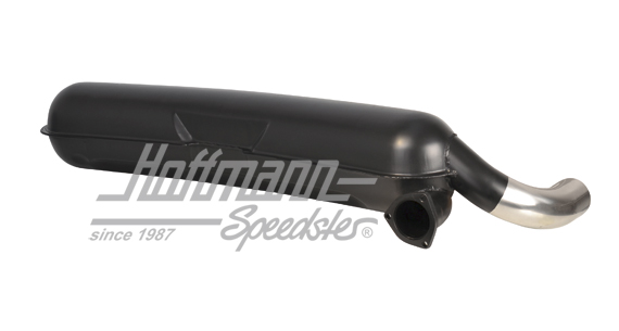 Sports exhaust, sheet steel, 1x70mm, 75-89                                                          