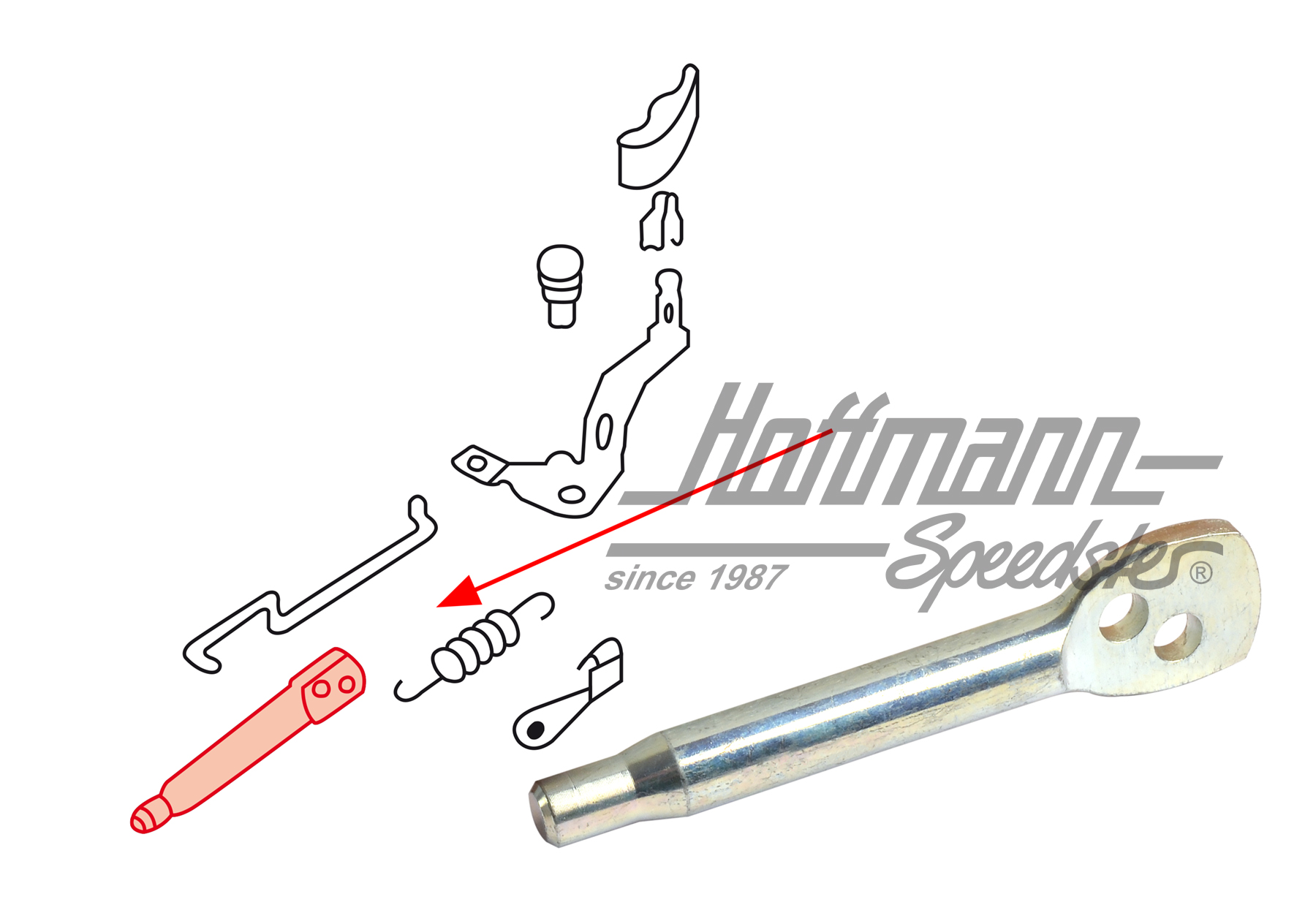 Locking bolt, seat adjustment, 8.72-7.75 | 371 881 231 | 055-7094-50