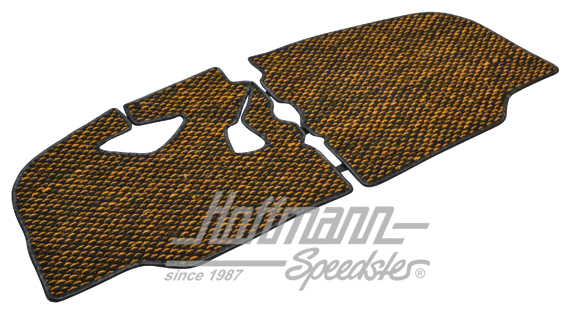 Floor mat, coco, .67-.72, yellow/black | ZVW 2BUS CYL | 098-0040-36