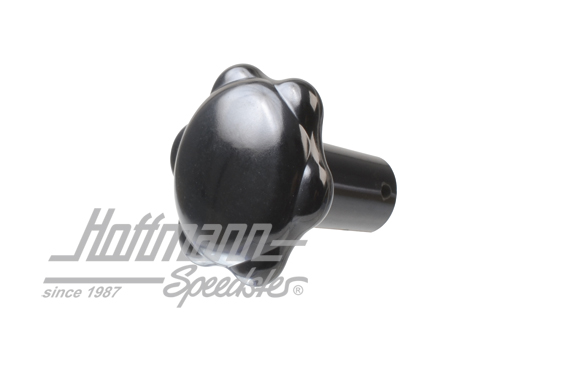 Heater control turn knob, 356 A/B, black                                                            