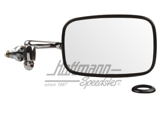 Rear-view mirror, Beetle Sedan, stainless steel polished, right | 113 857 514 D SS | 045-9202-02