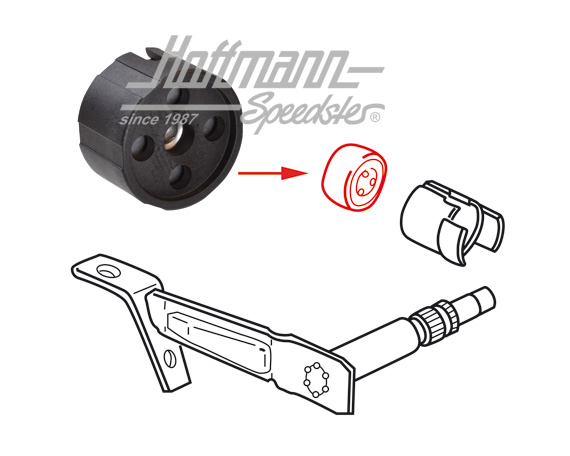 Release bearing, 1.5-1.8, 4-speed transmission | 020 141 165 E | 110-4600