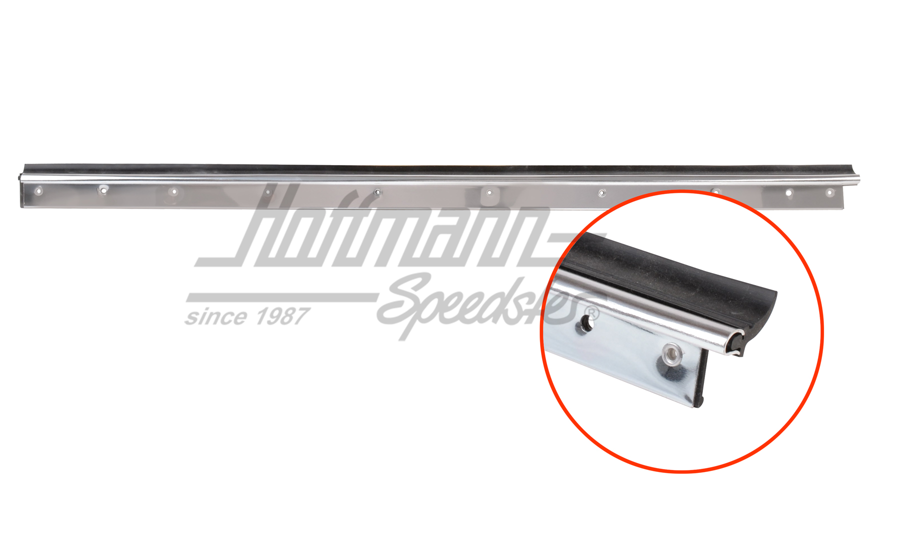 Scraper, outside, rear, aluminium, right, 8.65- | 151 847 346 B | 020-4942