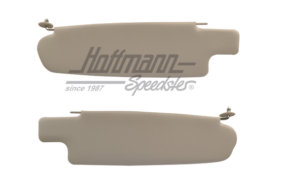 Sun-visors, cream white, Bus T2, 67-79 | 211 898 550 | 098-0150-10