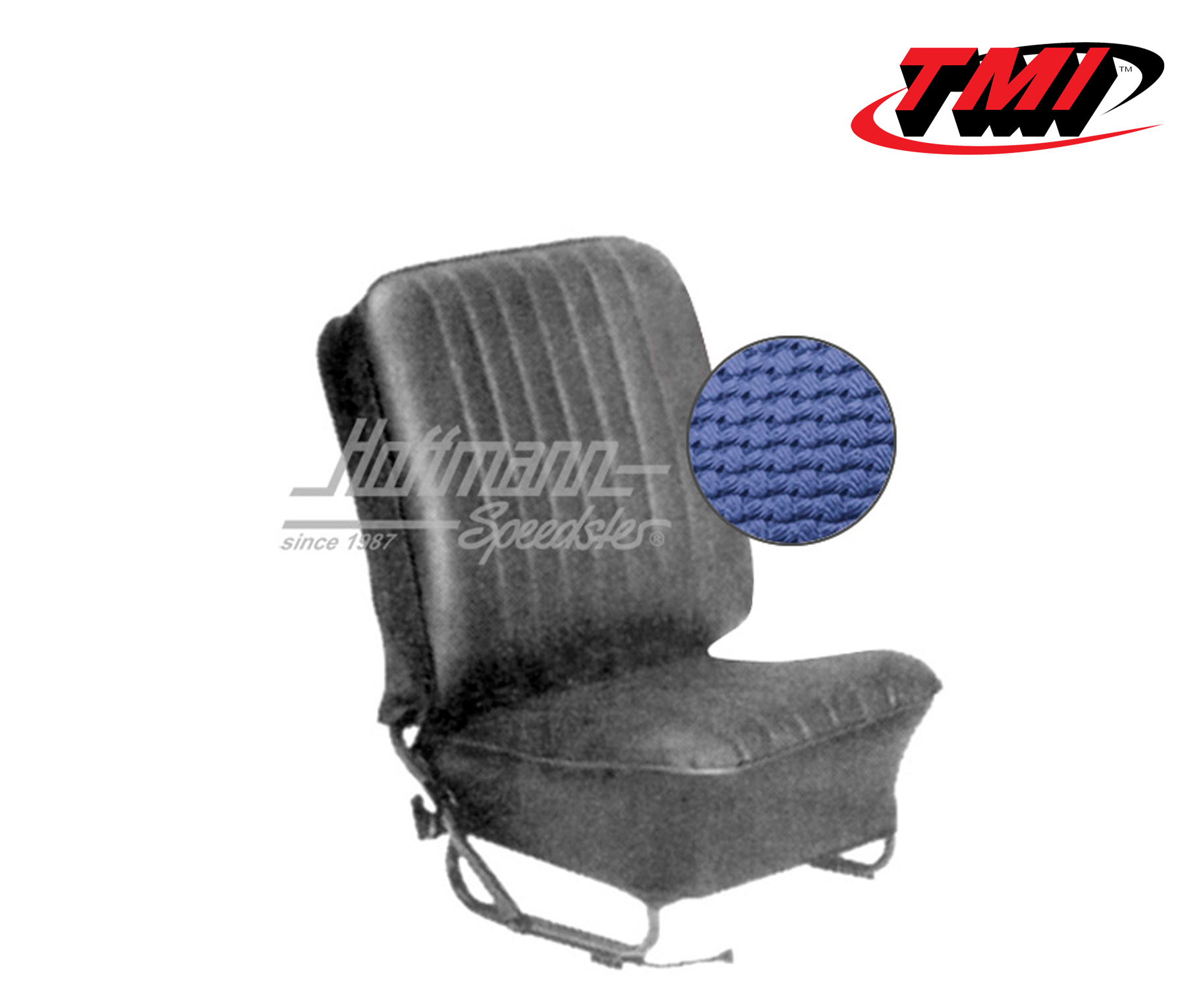 Seat upholstery, Sedan, 8.57-7.64, Basketweave, blue | 43-1123-08 | 055-5620