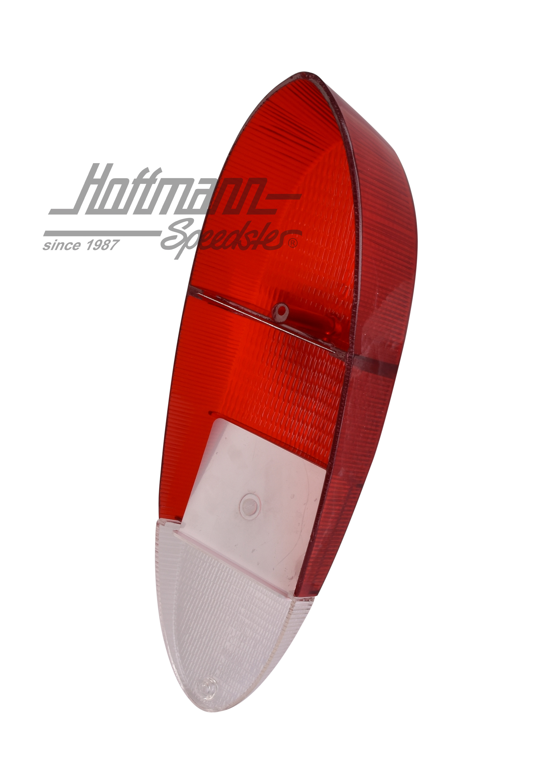 Tail-light lens, red/white, Karmann Ghia/Type 3                                                     